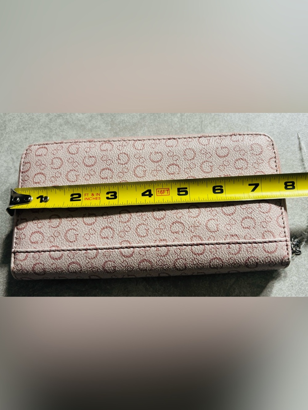 Guess Factory Bowie Debossed Logo Zip-Around Wallet - Picture 7 of 11